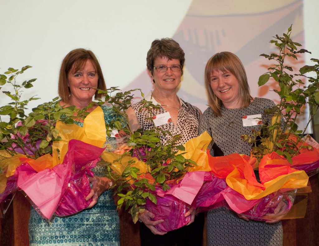 Sally Lima, Dr Sharon Kinney and Melissa White at the 2014 Dame Elisabeth Murdoch Nursing Development Scholarship Luncheon